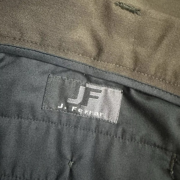 NWT J. Ferrar Men's Brown Olive Pleated Dress Pants Trousers Sz 38x34 - Picture 7 of 10